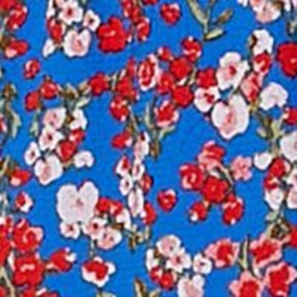 CRYSTAL DOLLS Womens Stretch Smocked Short Sleeve Off Shoulder Maxi Hi-Lo Dress - Picture 4 of 4